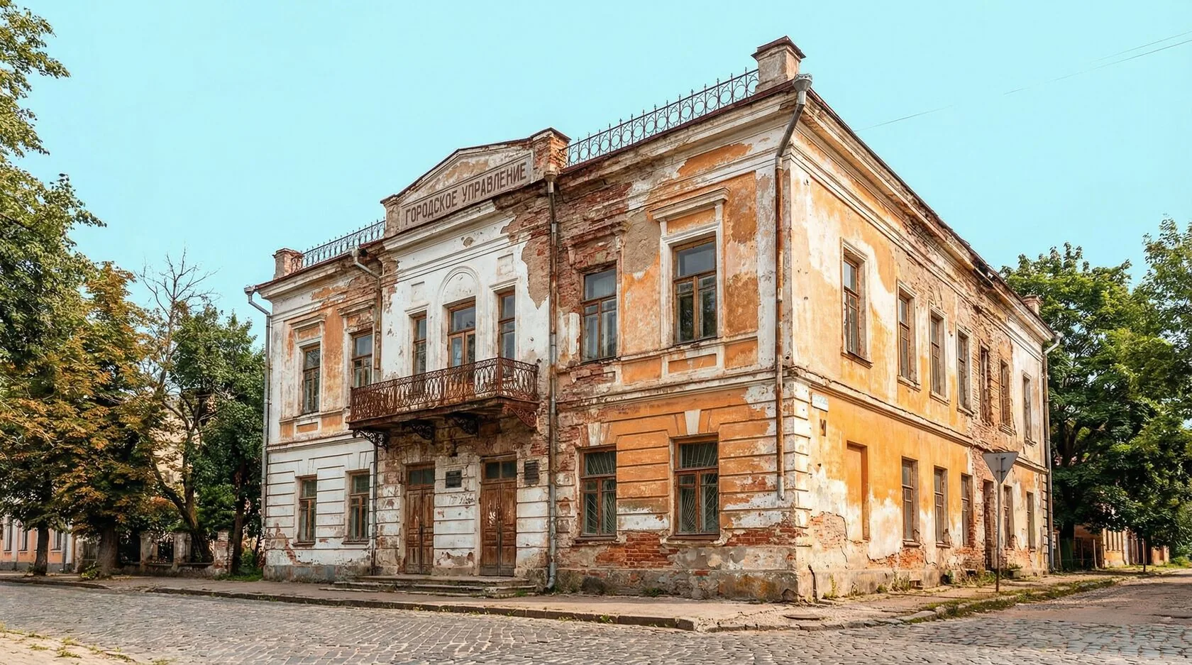 Фото: корпус больницы. Здание медицинского назначения, двухэтажное, с деревянными балочными перекрытиями и стенами из блочной кладки